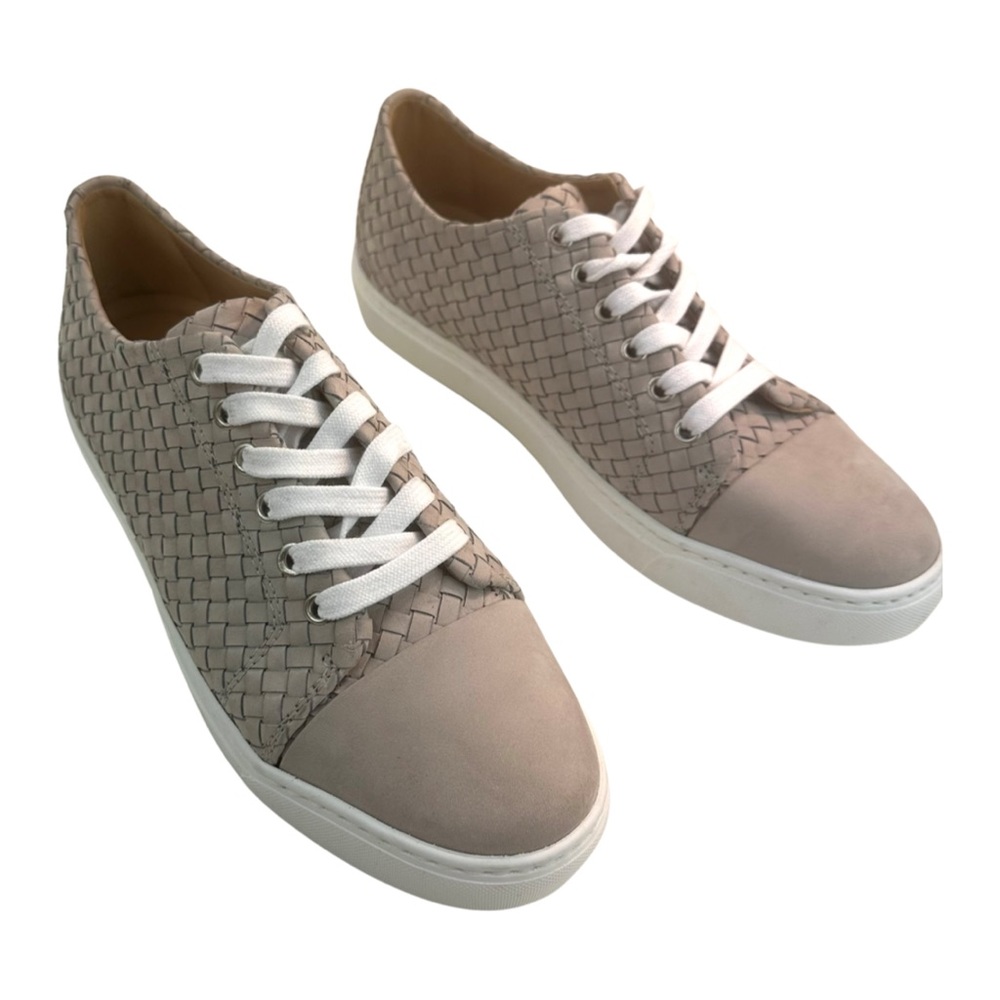 M.Gemi Women The Milia Italian nappa Leather Sneakers Shoes in Dove Size:40/9NEW